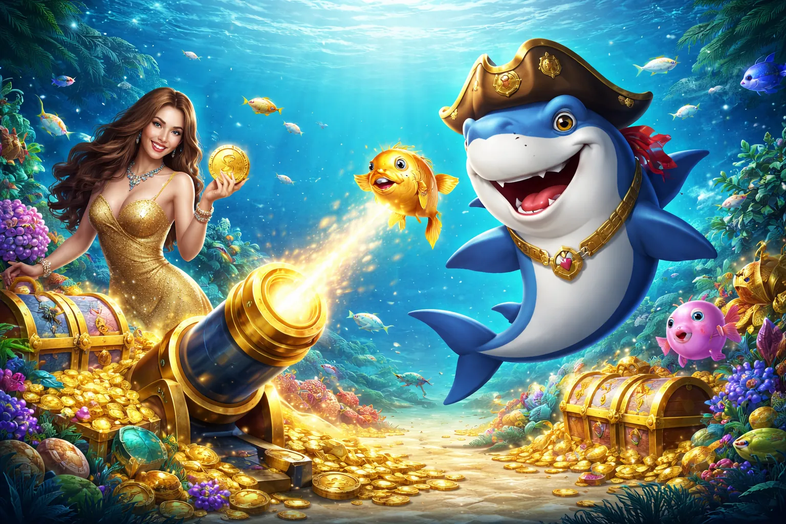 Thế giới bắn cá bom88 với đồ họa sống động và cá vàng
